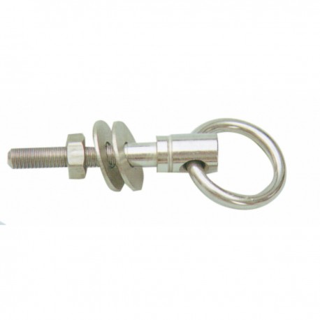 Ringschraube mit Ring aus rostfreiem Stahl AISI 316, komplett mit Mutter und Unterlegscheiben