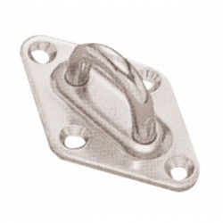 Placa de acero inoxidable con soporte