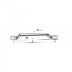 Jumper made from AISI 316 stainless steel round bar for fixing belts 2