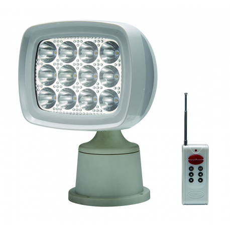 Foco LED ajustable de 12/24 V con mando a distancia