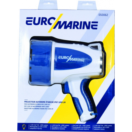 Bærbar LED-dyphavslykt med oppladbart batteri - Euromarine
