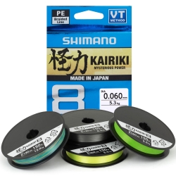 Shimano Kairiki 8 VT 0.13MM geflochten 150M mantis grün 2