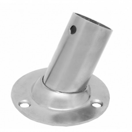 Herrajes de acero inoxidable con base redonda inclinada