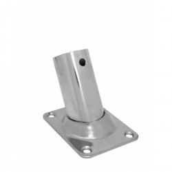RVS fittingen met schuine rechthoekige basis
