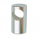 Ferrure centrale pour main courante en acier inoxydable AISI 316 poli miroir
