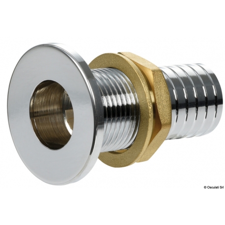 Descarga por la borda con cabeza plana, con conector de manguera