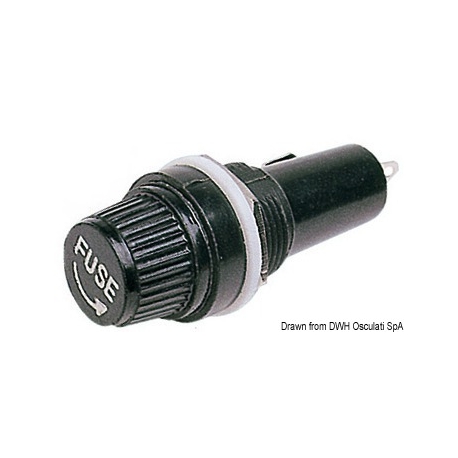 Flush-mounted fuse holder