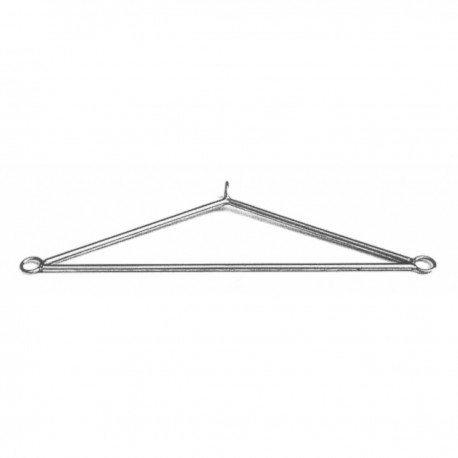 Percha para pasarelas de varilla de acero inoxidable