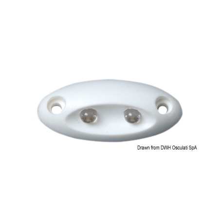 Front LED courtesy light without recess
