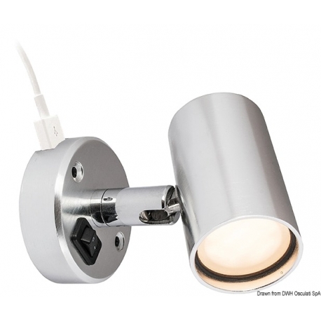Foco LED de tubo BATSYSTEM, con toma USB (excepto 13.867.05)