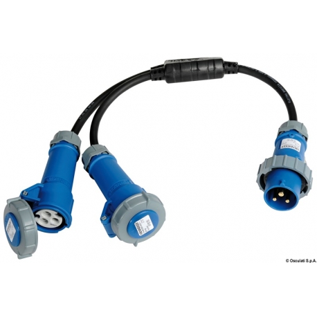 Splitter for quay current connection