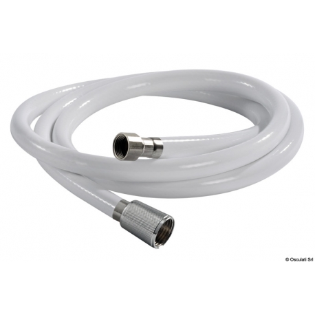 Weißer PVC-Brauseschlauch