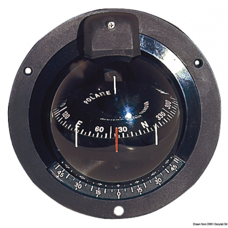 Boussole murale pour les voiliers RIVIERA Polar 3".