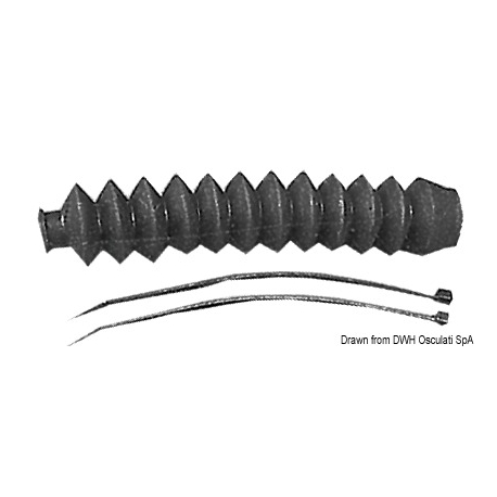 Rubber bellow for cable protection