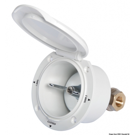 Robinet de carburant avec compartiment