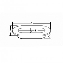 Cubia ovale in acciaio inox AISI 316 2