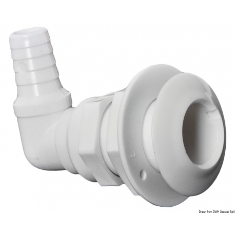 Décharge à 90° en plastique