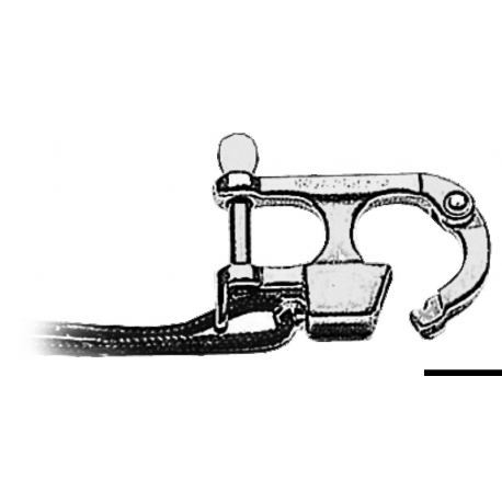Mousqueton en acier inoxydable pour le ski nautique, conforme aux normes Ri.Na avec déclaration 165/06/DIP du 18/04/1988