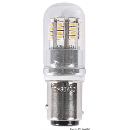 Lampadina LED BAY15D perni disassati per fanali di via