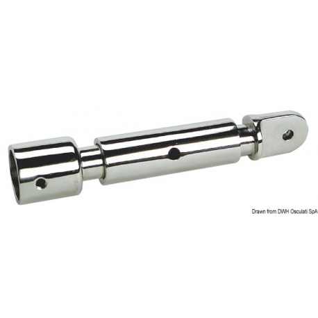 Tensioner/support for canopy tubes