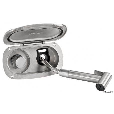 Elissa shower enclosure with mixer tap and Tiger shower