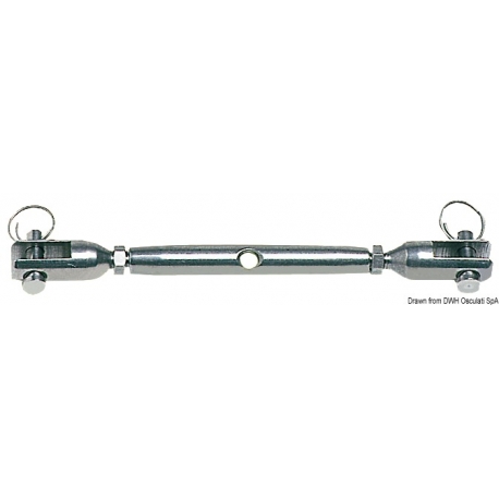 Turnbuckle tourné à partir de la barre