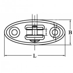 Soporte de horquilla articulado a 180° con base de plástico 2