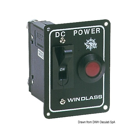 Panel de control para cabrestantes o hélices de proa con interruptor de seguridad