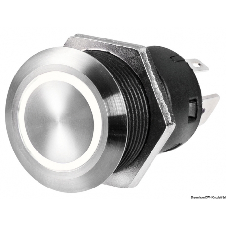 Interrupteur FLAT en acier inoxydable