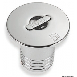 Chromed brass filler cap