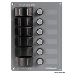 Aluminium electric panel with grey polycarbonate front panel