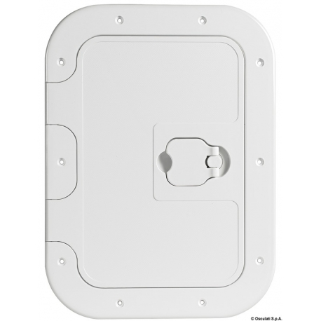 Inspection hatch with sturdy, non-slip walkable surface CE