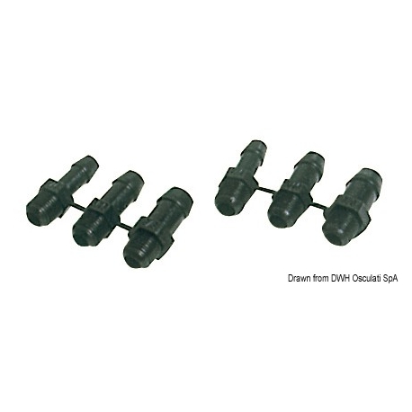 Fuel filter to be mounted in line on the pipeline