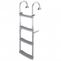Folding ladder with AISI 316 stainless steel tube arms
