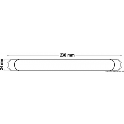 Vanntett LED-taklampe med flat base 2