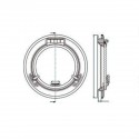 AISI 316 stainless steel round porthole - Lewmar