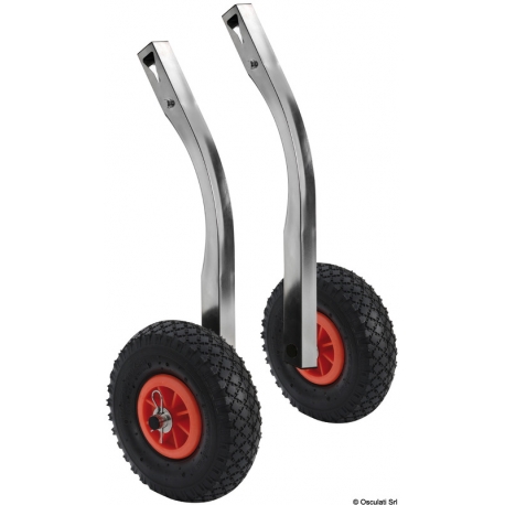 Roue gonflable de remorquage de bateaux - Pliable et amovible 39557