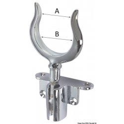 Speciale verchroomde messing roeislot 2341