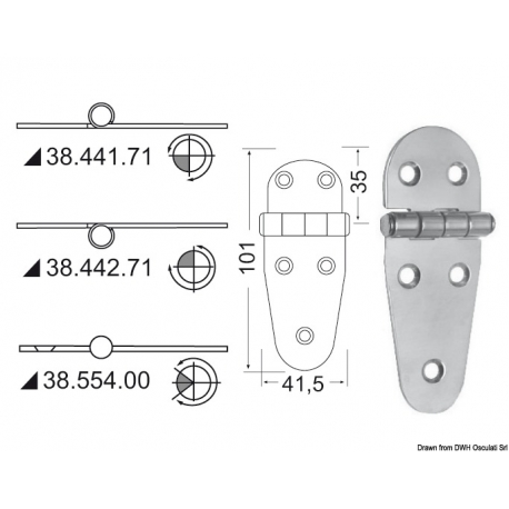 Bisagra 2 mm 19622