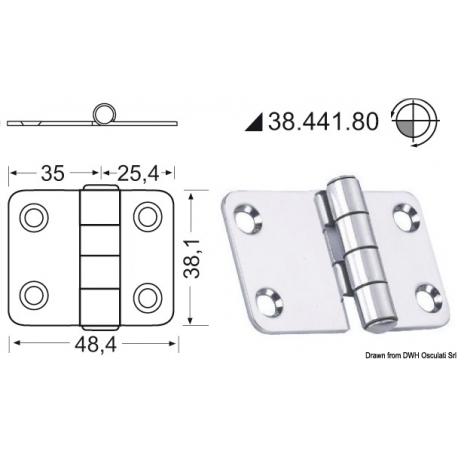 Hinge 2 mm 19589