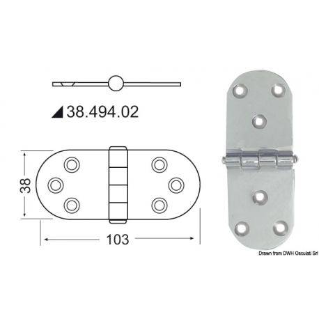Bisagra de 2 mm 2682
