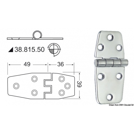 Bisagra de 2 mm 19610