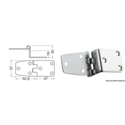 2mm cantilever scharnier 20584