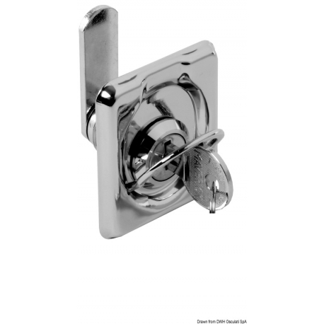 Rotating lock for hatches and lockers 2731