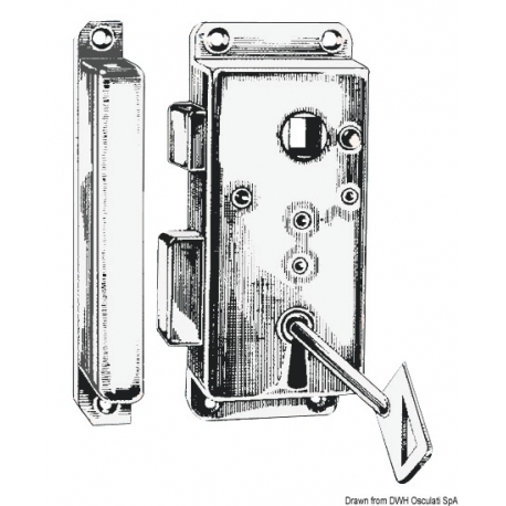 Serratura da accostare, chiave tradizionale 18898