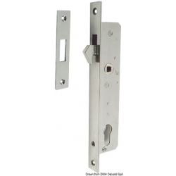 Serrure en acier inoxydable pour portes coulissantes 16644