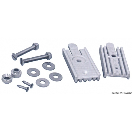 Quick-release coupling kit for stainless steel ladders 31019