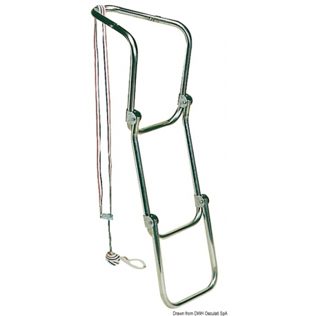 Escalera plegable para embarcaciones neumáticas 3504