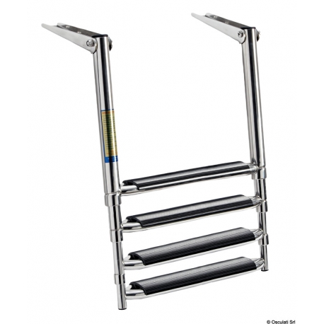 Escalera telescópica grande para plataforma de baño 39644