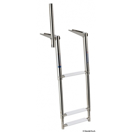 Telescopic platform ladder with grab handle 24944